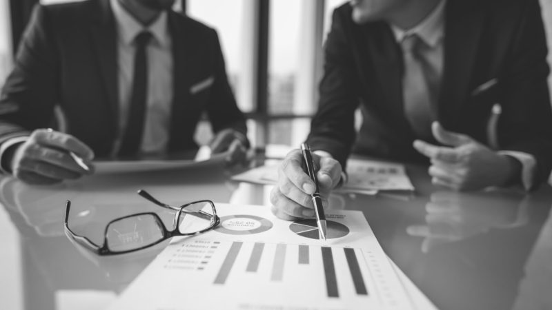 Business Brainstorming Graph Chart Report Data Concept